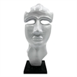 Pemberly Row Decorative Handmade Aluminum 12-inch Abstract Face Sculpture