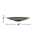 Pemberly Row 14-inch Wide Decorative Handmade Aluminum Modern Tray