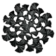 Pemberly Row 11.5-inch Wide Decorative Handmade Aluminum Leaf Platter
