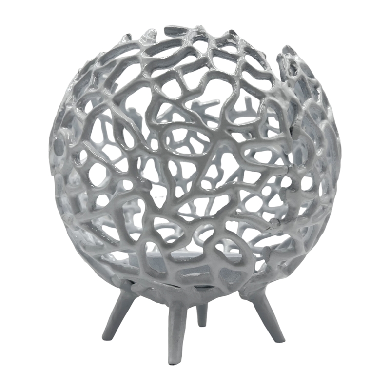 Pemberly Row Decorative Handmade Aluminum Round Votive Candle Holder (Set of 2)
