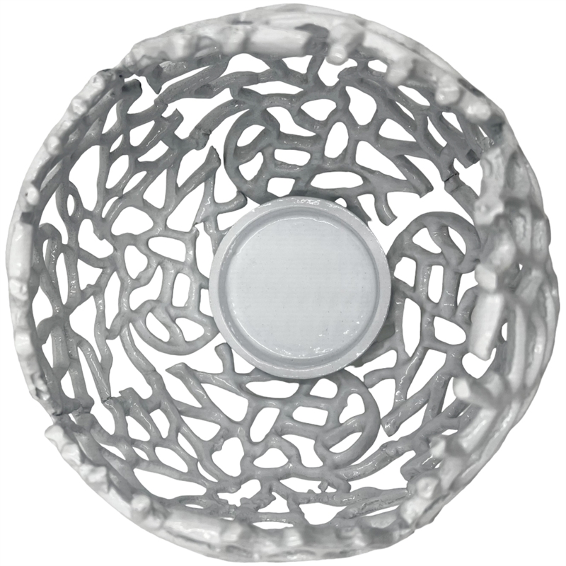 Pemberly Row Decorative Handmade Aluminum Round Votive Candle Holder (Set of 2)