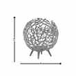 Pemberly Row Decorative Handmade Aluminum Round Votive Candle Holder (Set of 2)