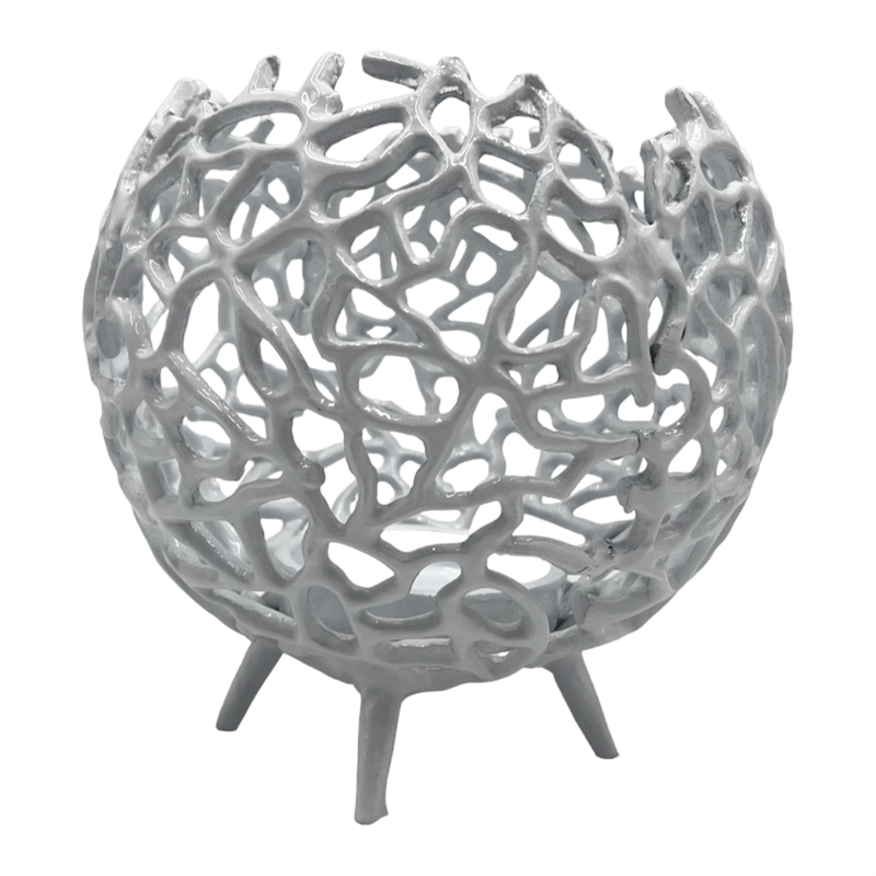 Pemberly Row Decorative Handmade Aluminum Round Votive Candle Holder (Set of 2)