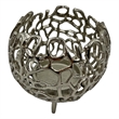Pemberly Row Decorative Handmade Aluminum Round Votive Candle Holder (Set of 2)