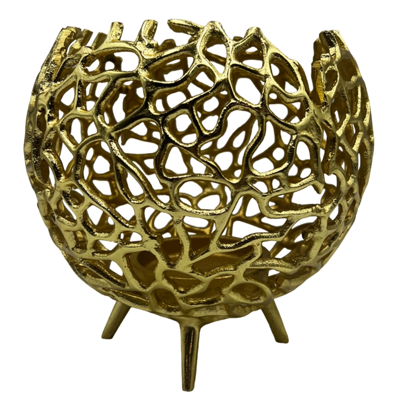 Pemberly Row Decorative Handmade Aluminum Round Votive Candle Holder (Set of 2)