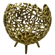 Pemberly Row Decorative Handmade Aluminum Round Votive Candle Holder (Set of 2)