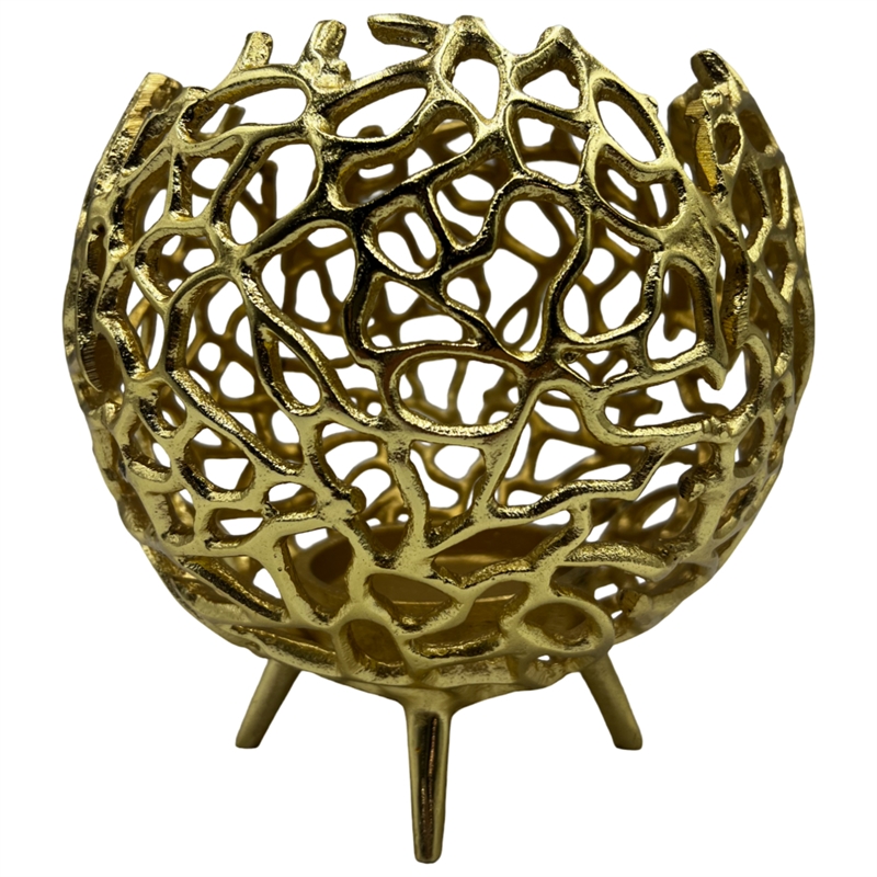 Pemberly Row Decorative Handmade Aluminum Round Votive Candle Holder (Set of 2)