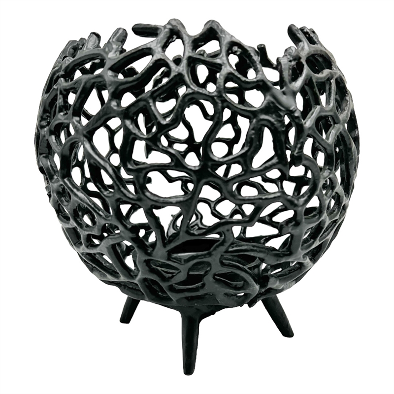 Pemberly Row Decorative Handmade Aluminum Round Votive Candle Holder (Set of 2)