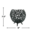 Pemberly Row Decorative Handmade Aluminum Round Votive Candle Holder (Set of 2)