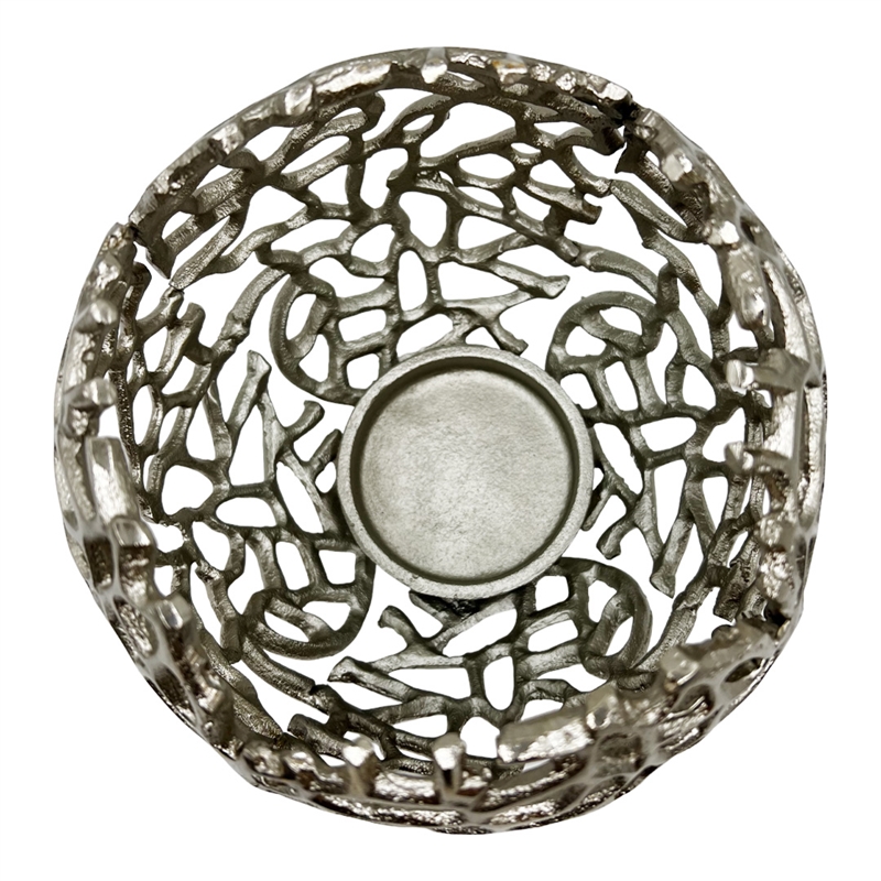 Pemberly Row Decorative Handmade Aluminum Round Votive Candle Holder (Set of 2)