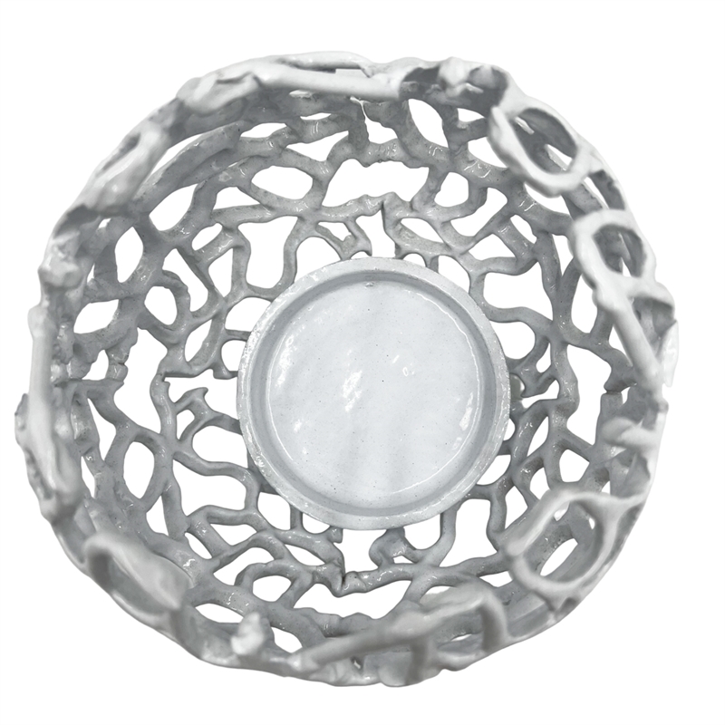 Pemberly Row Decorative Handmade Aluminum Round Votive Candle Holder (Set of 2)