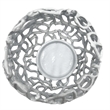 Pemberly Row Decorative Handmade Aluminum Round Votive Candle Holder (Set of 2)