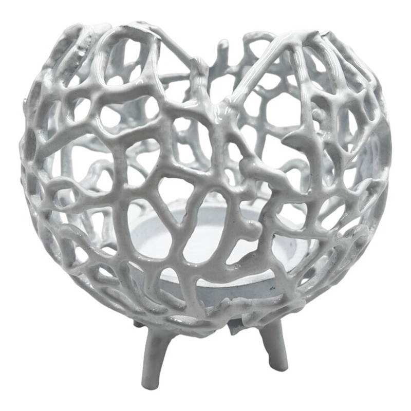 Pemberly Row Decorative Handmade Aluminum Round Votive Candle Holder (Set of 2)