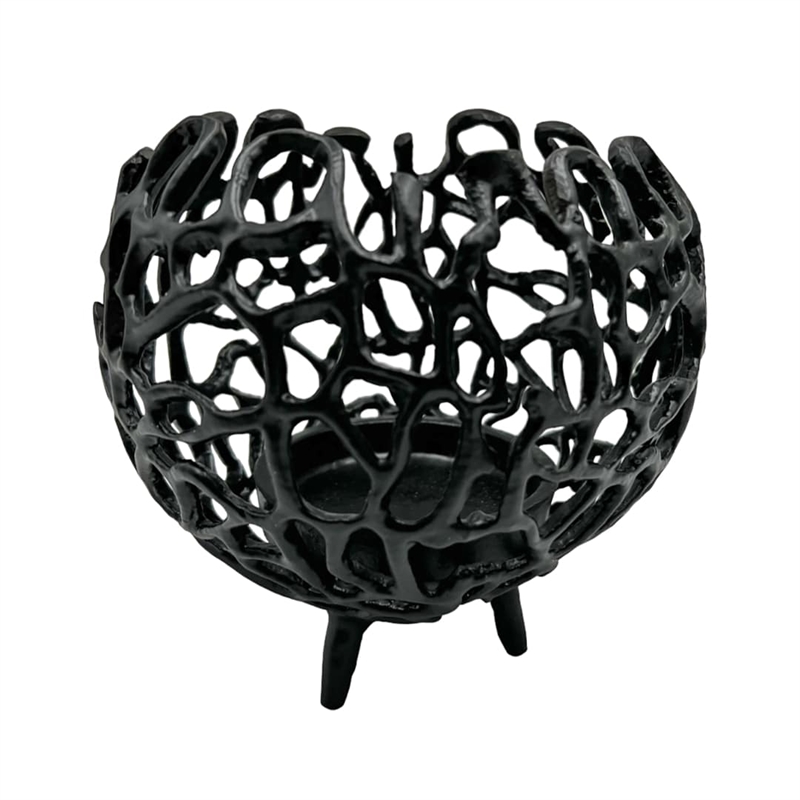 Pemberly Row Decorative Handmade Aluminum Round Votive Candle Holder (Set of 2)