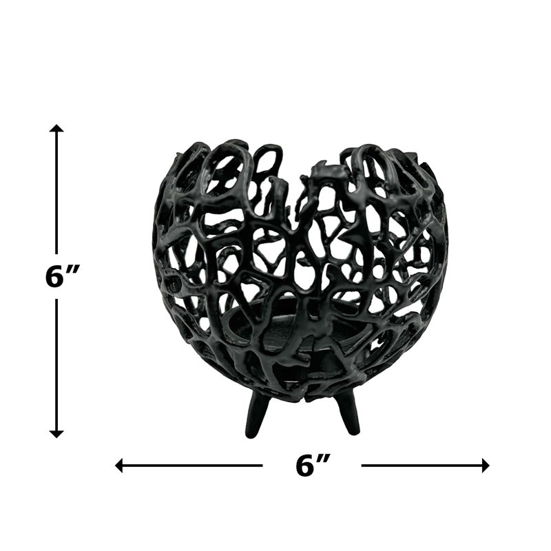Pemberly Row Decorative Handmade Aluminum Round Votive Candle Holder (Set of 2)