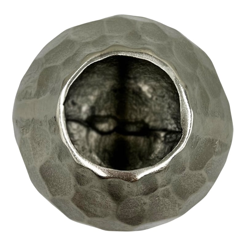 Pemberly Row 8-inch Wide Decorative Handmade Aluminum Pear Flower Vase