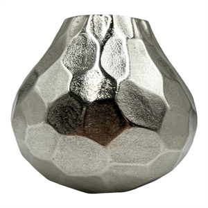 Pemberly Row 8-inch Wide Decorative Handmade Aluminum Pear Flower Vase