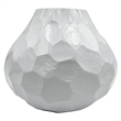 Pemberly Row 8-inch Wide Decorative Handmade Aluminum Pear Flower Vase