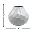 Pemberly Row 8-inch Wide Decorative Handmade Aluminum Pear Flower Vase
