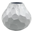 Pemberly Row 8-inch Wide Decorative Handmade Aluminum Pear Flower Vase
