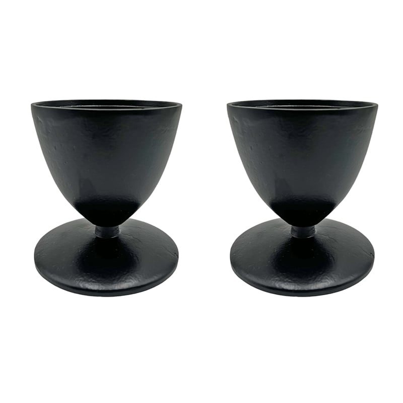Pemberly Row Decorative Handmade Aluminum Modern Candle Holder Set of 2