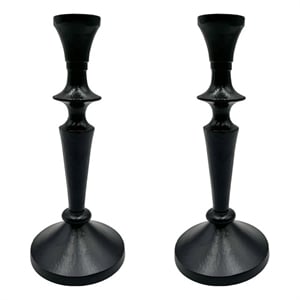Pemberly Row 8-inch Decorative Handmade Aluminum Artistic Candle Holder Set of 2