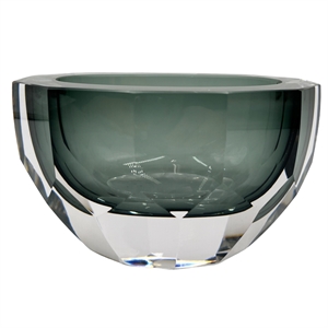Pemberly Row 4&quot High Premium Contemporary Glass Vase in Grayish Blue