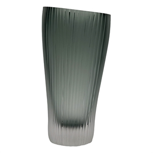 Pemberly Row 11&quot High Premium Contemporary Glass Vase in Grayish Blue