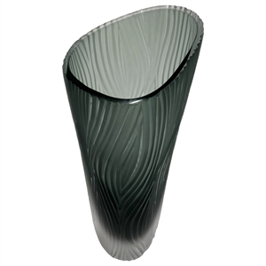 Pemberly Row 13&quot High Premium Contemporary Glass Vase in Grayish Blue