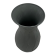Pemberly Row Contemporary 12-inch Tall Ceramic Flower Vase in Grey