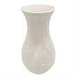 Pemberly Row Contemporary 12-inch Tall Ceramic Flower Vase in Whtie
