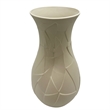 Pemberly Row Contemporary 12-inch Tall Ceramic Flower Vase in Beige