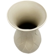 Pemberly Row Contemporary 12-inch Tall Ceramic Flower Vase in Beige