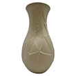 Pemberly Row Contemporary 12-inch Tall Ceramic Flower Vase in Beige