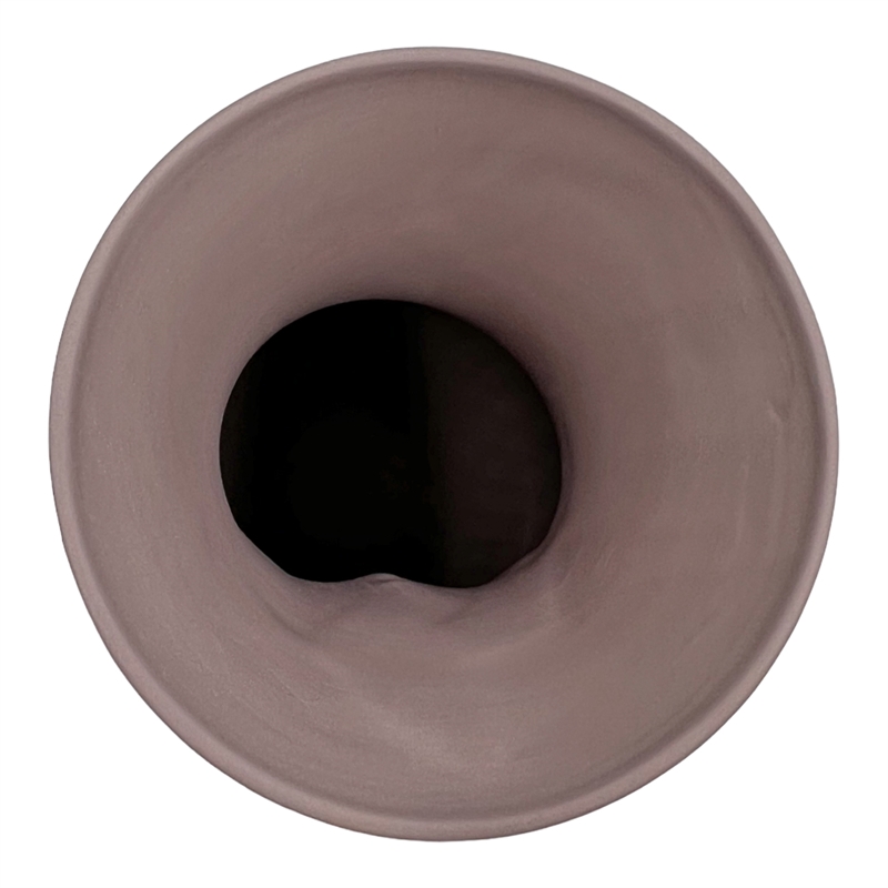 Pemberly Row Contemporary 12-inch Tall Ceramic Flower Vase in Pink