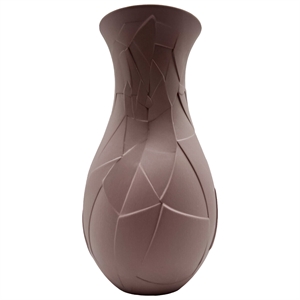 Pemberly Row Contemporary 12-inch Tall Ceramic Flower Vase in Pink
