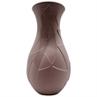 Pemberly Row Contemporary 12-inch Tall Ceramic Flower Vase in Pink