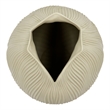 Pemberly Row 9-inch Tall Modern Ceramic Flower Vase in Beige