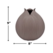 Pemberly Row Contemporary 9-inch Tall Ceramic Flower Vase in Pink