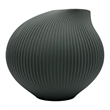 Pemberly Row 7-inch Wide Modern Ceramic Vase for Flowers in Grey