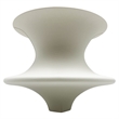 Pemberly Row Modern / Contemporary 10-inch Wide White Ceramic Vase