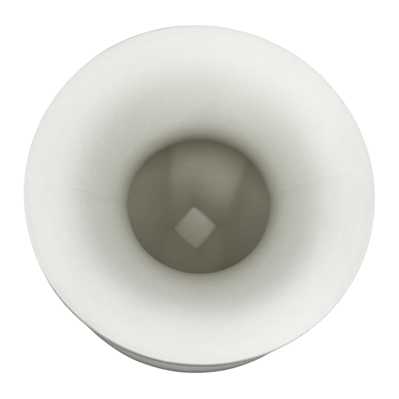 Pemberly Row Modern / Contemporary 10-inch Wide White Ceramic Vase