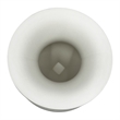 Pemberly Row Modern / Contemporary 10-inch Wide White Ceramic Vase