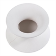 Pemberly Row Modern / Contemporary 10-inch Wide White Ceramic Vase