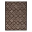 Pemberly Row Contemporary Easy Care Brown Fabric Area Rug (4'x6')