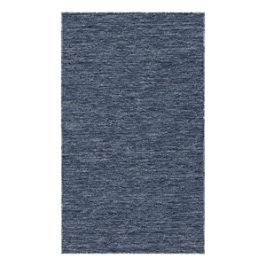 Pemberly Row Modern / Contemporary 36&quotx60&quot Fabric Rug in Navy Blue