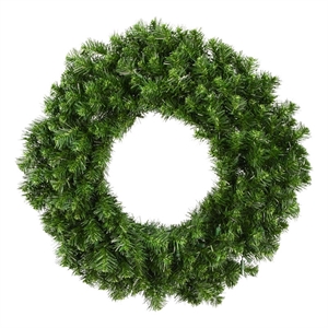 Pemberly Row Traditional 24&quot Lush Douglas Fir Wreath 200 Tips