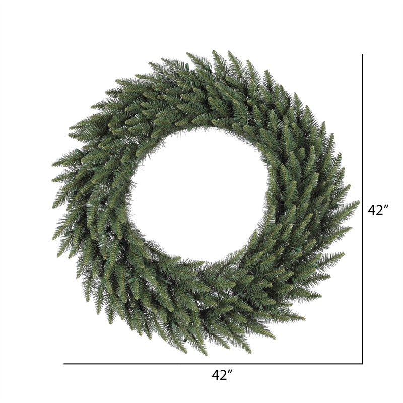 Pemberly Row Traditional Decorative 42-inch Lush Fir Wreath 280 Tips
