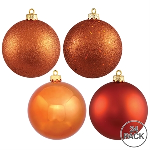 Pemberly Row Contemporary 2.4&quot Burnish Orange 4-Finish 24/Box