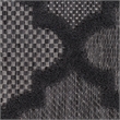 Pemberly Row Easy Care 10'x14' Charcoal Black Fabric Modern Area Rug
